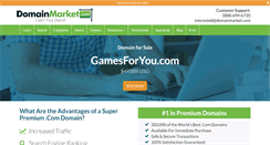 Desktop Screenshot of gamesforyou.com